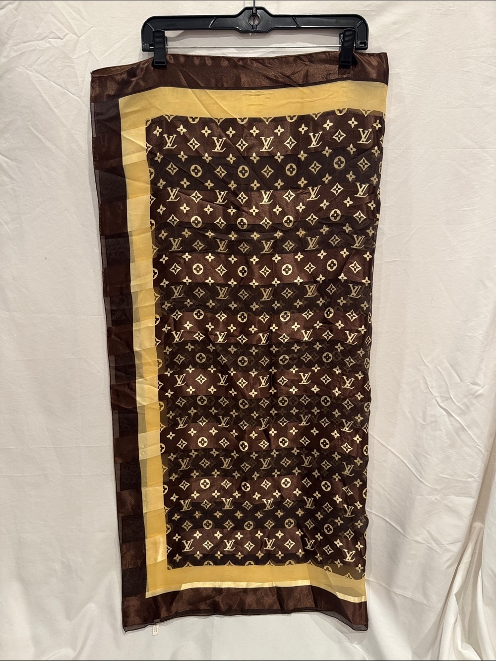 Brown Monogram Fashion Scarf